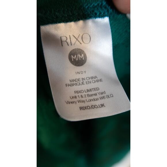 RIXO LONDON Indy Green Floral Satin Jacquard Long Sleeve Mini Dress US MEDIUM - Picture 12 of 14